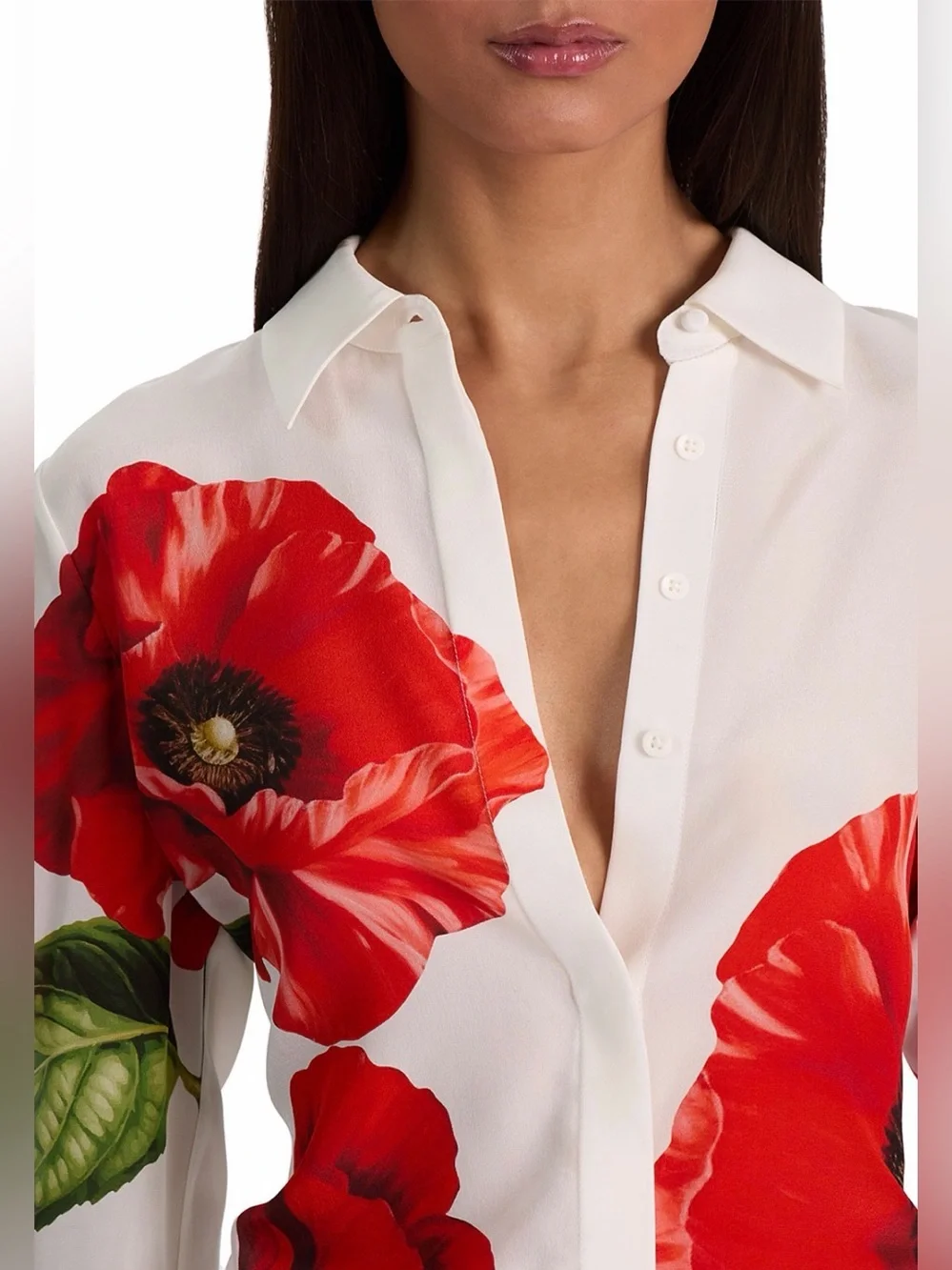 Alice + Olivia Willa Silk Top - Picture 4 of 6